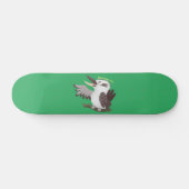 Cute grappige cartoon kookaburra skateboard (Horizontaal)