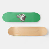 Cute grappige cartoon kookaburra skateboard (Horizontaal)
