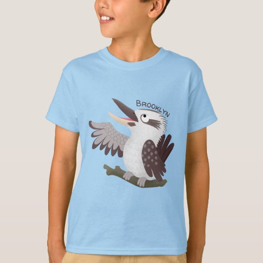 Cute grappige cartoon kookaburra t-shirt (Voorkant)