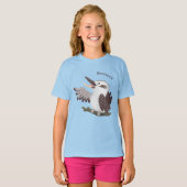Cute grappige cartoon kookaburra t-shirt (Voorkant volledig)