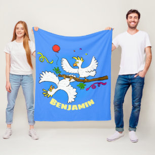 Cute grappige cartoon van het feest van de cocktai fleece deken