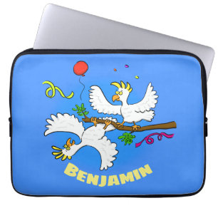 Cute grappige cartoon van het feest van de cocktai laptop sleeve