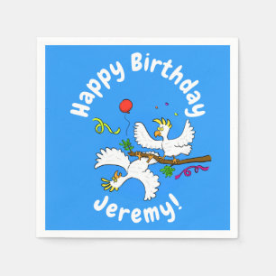 Cute grappige cartoon van het feest van de cocktai servet