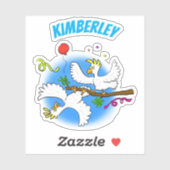 Cute grappige cartoon van het feest van de cocktai sticker (Vel)