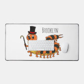 Cute grappige centipede cartoon illustratie bureaumat (Keyboard & Muis)