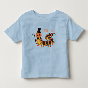Cute grappige centipede cartoon illustratie kinder shirts