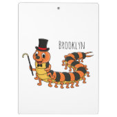 Cute grappige centipede cartoon illustratie klembord (Achterkant)