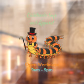 Cute grappige centipede cartoon illustratie raamsticker (Vel 2)