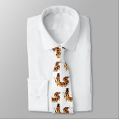 Cute grappige centipede cartoon illustratie stropdas (Gebonden)