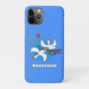 Cute grappige cockatoeages cartoon iPhone 11 pro hoesje