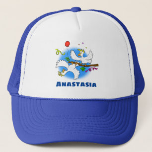 Cute grappige cockatoeages cartoon trucker pet