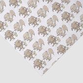 Cute grappige eekhoorns cartoon illustratie tissuepapier (Detail)