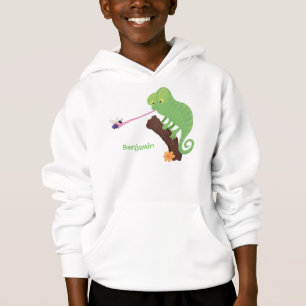Cute grappige groene chameleon lizard cartoon