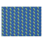 Cute grappige groene chameleon lizard cartoon tafelkleed (Voorkant (Horizontaal))