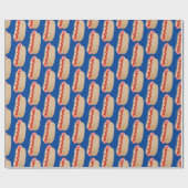 Cute grappige hotdog Weiner cartoon Cadeaupapier (Vlak)