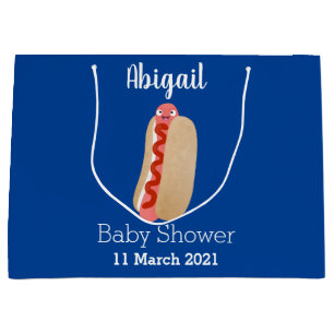 Cute grappige hotdog Weiner cartoon Groot Cadeauzakje