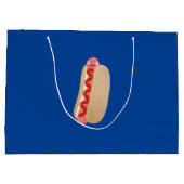 Cute grappige hotdog Weiner cartoon Groot Cadeauzakje (Achterkant)