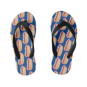 Cute grappige hotdog Weiner cartoon Kinder Teenslippers