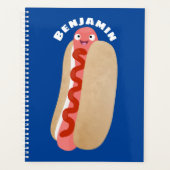 Cute grappige hotdog Weiner cartoon Planner (Voorkant)