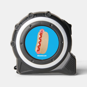 Cute grappige hotdog Weiner cartoon Rolmaat