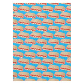 Cute grappige hotdog Weiner cartoon Tafelkleed (Voorkant)