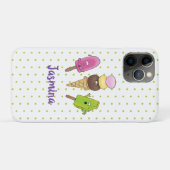 Cute grappige ijsjes cartoon trio Case-Mate iPhone case (Achterkant (horizontaal))