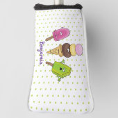 Cute grappige ijsjes cartoon trio golfheadcover (Draai 90)