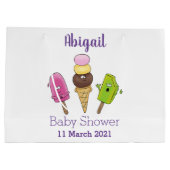 Cute grappige ijsjes cartoon trio groot cadeauzakje (Achterkant)