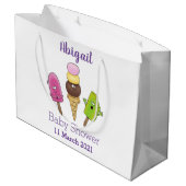 Cute grappige ijsjes cartoon trio groot cadeauzakje (Achterkant Gekanteld)