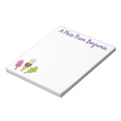 Cute grappige ijsjes cartoon trio notitieblok (Gedraaid)