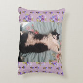 Cute Grappige Kat Doet een Blijde Dans katten Kuss Accent Kussen (Achterkant (Verticaal))