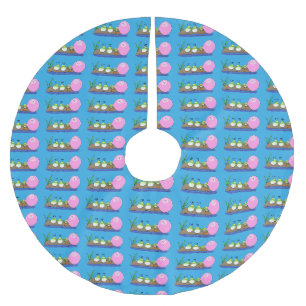 Cute grappige kikkers bubblegum cartoon illustrati kerstboom rok