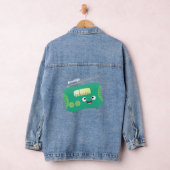 Cute grappige retro radio cartoon denim jacket (Hangar)