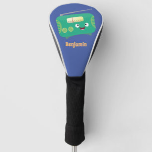 Cute grappige retro radio cartoon golfheadcover