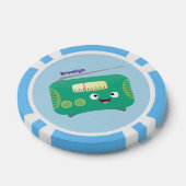 Cute grappige retro radio cartoon poker chips (Enkel)