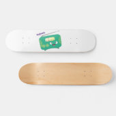 Cute grappige retro radio cartoon skateboard (Horizontaal)