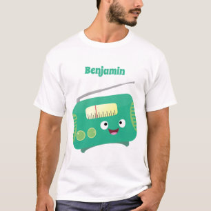 Cute grappige retro radio cartoon t-shirt