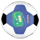 Cute grappige retro radio cartoon voetbal (Gedraaid)