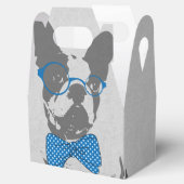 Cute grappige trendy  beest Franse bulldog Bedankdoosjes (Geopend)