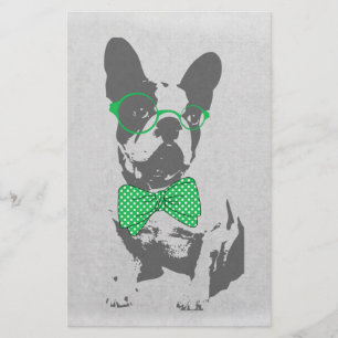 Cute grappige trendy beest Franse bulldog Briefpapier