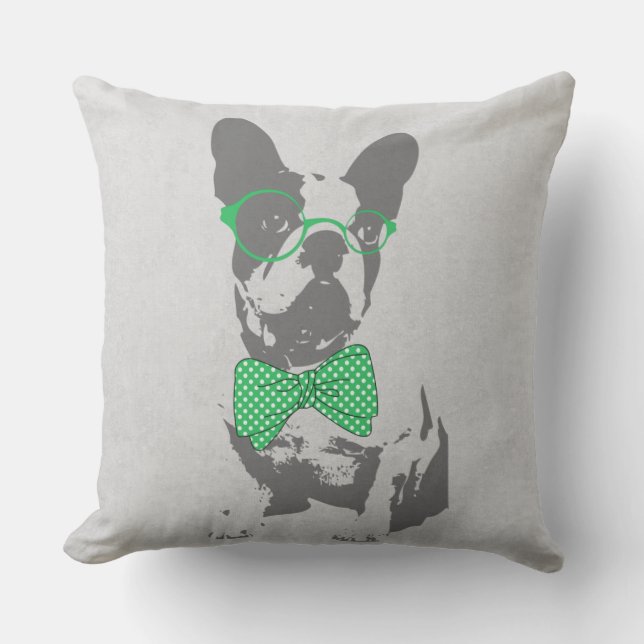 Cute grappige trendy  beest Franse bulldog Buitenkussen (Voorkant)