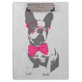 Cute grappige trendy  beest Franse bulldog Klembord (Voorkant)