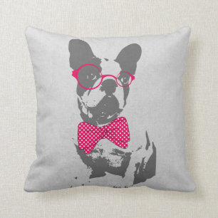 Cute grappige trendy  beest Franse bulldog Kussen