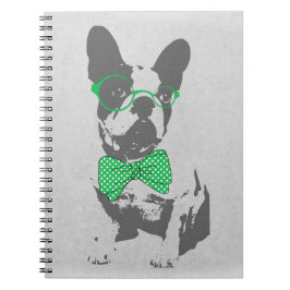 Cute grappige trendy  beest Franse bulldog Notitieboek