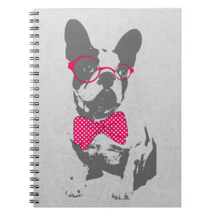 Cute grappige trendy  beest Franse bulldog Notitieboek