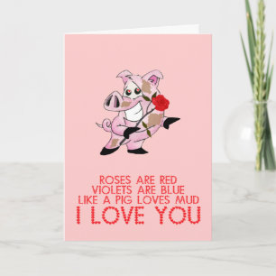 Cute grappige Valentijnsdag Feestdagen Kaart
