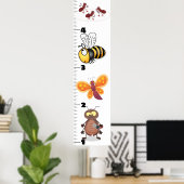 Cute grappigs cartoon growth chart poster (Thuiskantoor)