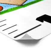 Cute grappigs cartoon growth chart poster (Hoek)