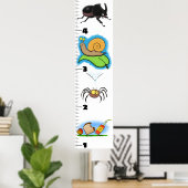 Cute grappigs cartoon growth chart poster (Thuiskantoor)