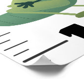 Cute grappigs cartoon growth chart poster (Hoek)